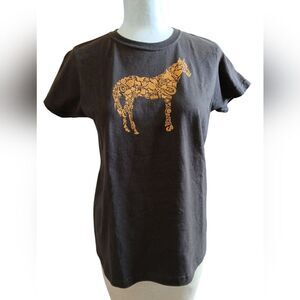 Vintage Horse Lovers Graphic T Shirt Size S